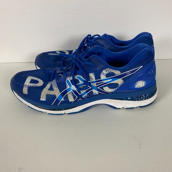 Asics Gel Nimbus 20 City Icon Paris Running Shoes Sneakers Mens Size 12 Blue - Picture 9 of 16